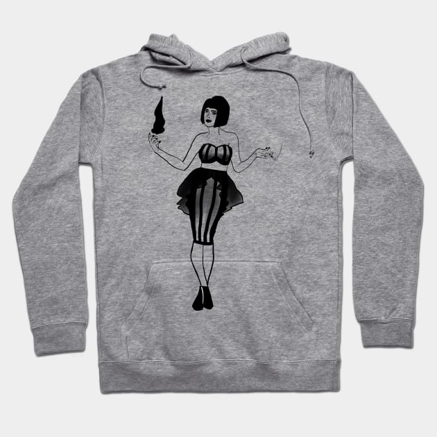 Pinup Witch Hoodie by chelbi_mar